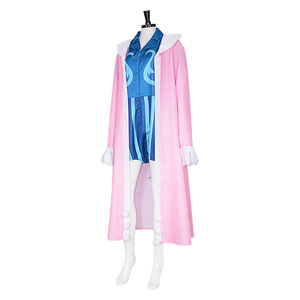 Coolmanyuan One Piece Bon Clay Cosplay Costume <b>Men</b> Adult Anime Halloween Outfit M Size Pink Blue Spandex - Product Image 5
