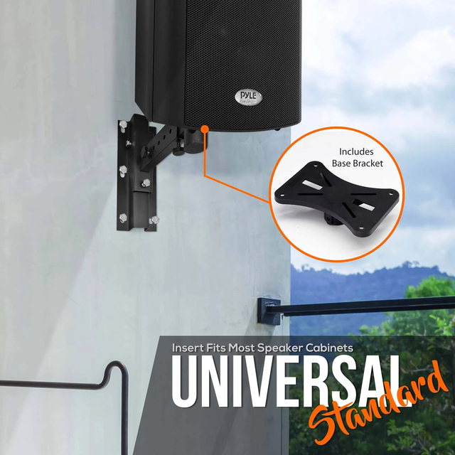 Secure KTV Speaker Wall Bracket Heavy Duty Holder with Full Swivel and Tilt Adjustment Speakers Accessories