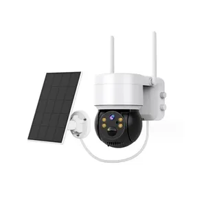 CE 무선 태양광 발전 CCTV 카메라 실외 태양광 패널 4G Sim 카드 6 개월 사용