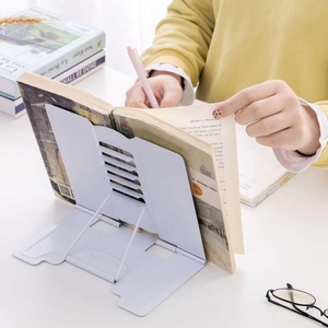 Dudukan Buku baca, dudukan buku logam lipat multifungsi dapat disesuaikan empat warna - Product Image 4