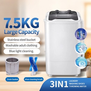 7.5KG Mini <strong>Washing</strong> <strong>Machine</strong> Clothes Underwear Shoes Integrated Washers Home RV Travel <strong>Camping</strong> Portable <strong>Washing</strong> <strong>Machine</strong> - Product Image 3