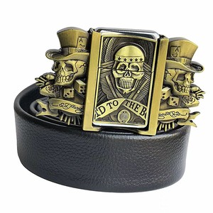 Cintura Rock Fashion Syh1506 con Stile Punk, Fibbia in Lega con Strass e Paillettes, Regolabile per Uomo e Donna - Product Image 3