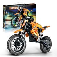 Bloques de Construcción de Modelos de Motocicletas, Juguete Educativo de Ensamblaje de Alta Dificultad, Rompecabezas de Material Plástico, Regalo de Entrenamiento Perfecto para Niños de 0 a 3 Años
