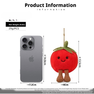 Serie <span class=keywords><strong>de</strong></span> muñecos <span class=keywords><strong>de</strong></span> peluche <span class=keywords><strong>de</strong></span> <span class=keywords><strong>frutas</strong></span> <span class=keywords><strong>y</strong></span> <span class=keywords><strong>verduras</strong></span> Jelly Cat del Reino Unido, muñeco <span class=keywords><strong>de</strong></span> peluche <span class=keywords><strong>de</strong></span> tomate, juguete colgante <span class=keywords><strong>de</strong></span> peluche al por mayor - Product Image 3
