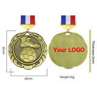 AI-MICH Médaille de récompense personnalisée en alliage de zinc, en émail souple, style antique, pour souvenirs de jeu, sport, championnats et activités
