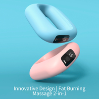 2-in-1 Faszienring-Massagegerät mit Gürtel, freihändige Vibrationsmassage für den ganzen Körper, 3 Modi für Taille, Bauch, Beine, Fettverbrennung