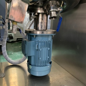 Hydraulic Lifting High Shear Vacuum Defoaming Emulsifier Agitator Motor for Cream Lotion Sunscreen SUS316L Material 50L Capacity - Product Image 3