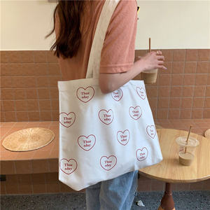 Eco Friendly semplice stile universitario Thursday studente portatile monospalla borsa di tela Shopping di grande capacità Wild Tote Bag - Product Image 4