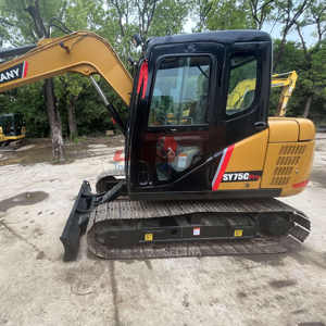 Excavadora Usada de 7 Toneladas de Alta Eficiencia SY75C, Excavadora Sany SY75Cpro de Segunda Mano en Venta - Product Image 4