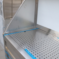 Chariot de banquet isotherme pour buffet d'hôtel et service de traiteur, chariot chauffant en acier inoxydable avec portes 1200 x 700 x 800 mm