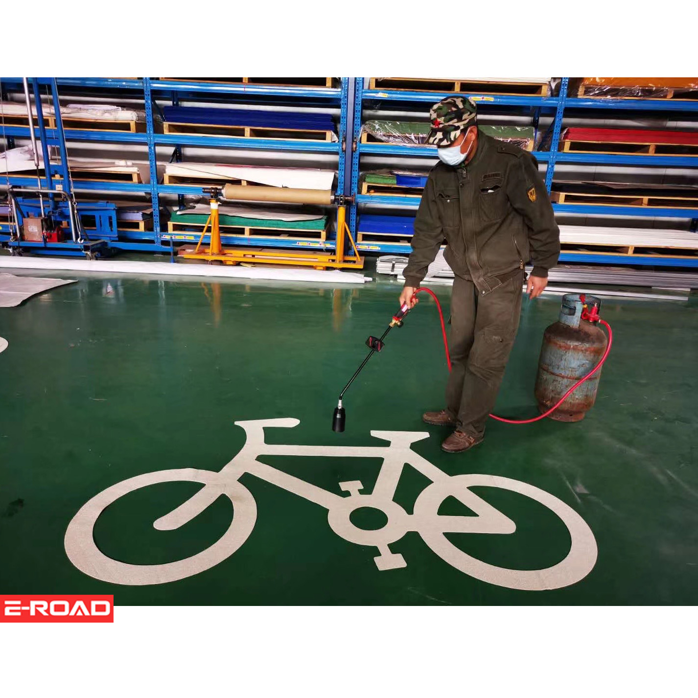 Термопластичная предварительно сформированная Светоотражающая термопластичная лента для дорожной маркировки велосипеда