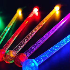 Hot-bán nhấp nháy Cocktail khuấy nhựa uống khuấy đám cưới nhấp nháy muddler thanh công cụ tùy chỉnh uống khuấy với LED - Product Image 5