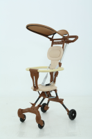 La poussette pour enfants nouvellement légère et stable pliable de différentes couleurs est livrée avec un coussin et un auvent de parasol
