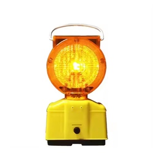 Luz estroboscópica LED solar para conos de tráfico al aire libre, luz de advertencia para barricadas, precio de fábrica al por mayor para construcción de carreteras - Product Image 1