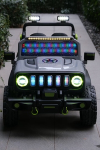 儿童四轮电动越野遥控车儿童秋千玩具车充电摇摆功能男孩女孩宝宝 - Product Image 6