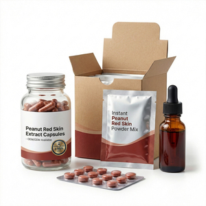 Extracto de piel roja de cacahuete, proantocianidinas, nutritivo para la sangre, <span class=keywords><strong>antioxidante</strong></span>, regulación inmunitaria, polvo, grado alimenticio, 1kg - Product Image 6