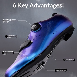 <span class=keywords><strong>Scarpe</strong></span> da Ciclismo Clipless Primavera/Estate per Mountain Bike e <span class=keywords><strong>Bici</strong></span> da Strada Uomo/Donna - Traspiranti, Resistenti alle Forature, Suola Rigida, Base Larga, Vestibilità Aderente - Product Image 3