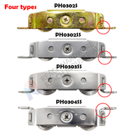 Rouleau de porte coulissante en acier - Roues en acier de 1-1/4 pouces pour porte coulissante de patio et rideau