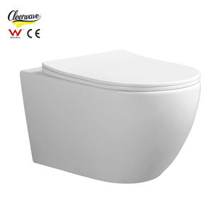 Juego de inodoro de cerámica de alta calidad moderno, suspendido en la pared, oculto, <span class=keywords><strong>flotante</strong></span>, de doble descarga, sin tanque, Inodoro para baños de villas - Product Image 1