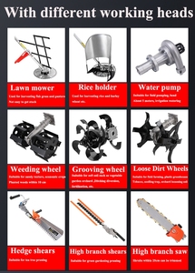 Multi-functional Agricultural High-power Gasoline Lawn Mower Small Four-stroke Lawn Mower Open Field Weeding <b>Magic</b> Weapon - Product Image 3