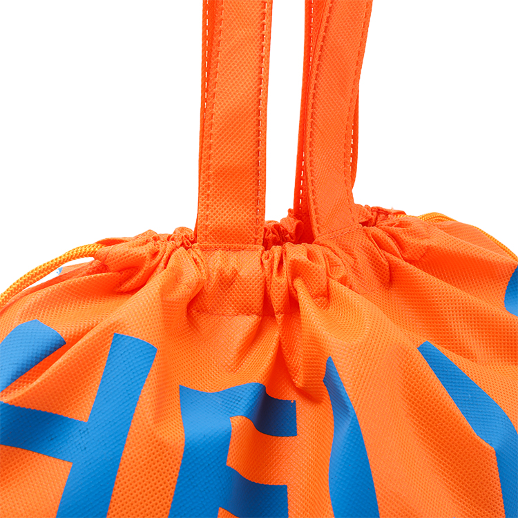 New Design Portable Shoes Dust Non-Woven Double DrawstringBags With Printed Custom Logo Wholesale