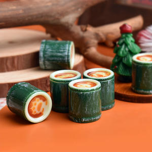 Cabujón de resina con forma de taza de café Panda Bamboos para dijes de comida en miniatura, accesorios DIY para pegamento en crema - Product Image 5