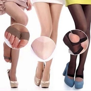 Peep Toe Stockings For Women Ultra Thin Sheer Solid Color Cotton Hand Wash Only - Product Image 2
