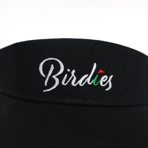 Nhà Cung Cấp Thấp Moq Bán Buôn Chất Lượng Cao Mùa Hè Mặt Trời Visors Mũ Tùy Chỉnh Thêu Logo Màu Đen Golf Mũ Cho Ngoài Trời - Product Image 6