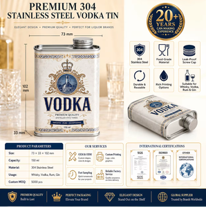 Botella de Acero Inoxidable de 150 ml, a Prueba de Fugas, Portátil, para Whisky y Licores, con Empaque para Regalo - Product Image 2
