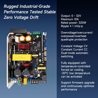 Module d'alimentation CC réglable CNC WUZHI WP3010 avec écran couleur intégré et pré-étage, 32V 10A 320W