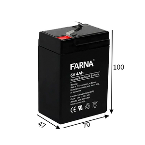 充電式6V 4ah 4.<span class=keywords><strong>5ah</strong></span> <span class=keywords><strong>5ah</strong></span> AGM鉛電池ディープサイクルバッテリーUPSおよびEnerygyストレージ用途 - Product Image 1