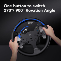 Nuevo Volante PXN-V99 con Force Feedback de 900 Grados para Simulador de Conducción y Carreras, Compatible con PS4, PS3, PC y Xbox