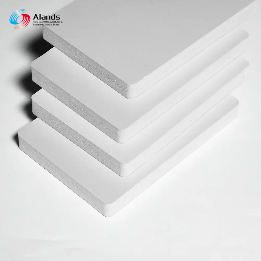 ALANDS 3mm 4mm 5mm 6mm White PVC Foam Board PVC Plastic Sheet 10mm celuka forex PVC foam board