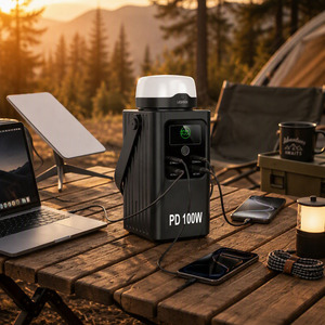<span class=keywords><strong>Batterie</strong></span> <span class=keywords><strong>externe</strong></span> portable LiFePO4 100W PD, station d'alimentation rapide, chargeur <span class=keywords><strong>externe</strong></span> pour Starlink Mini, ordinateur portable, extérieur - Product Image 1