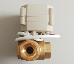 3 طرق منفذ L "BSP DN15mm CR04 CR202 إرجاع تلقائي 9-24V AC/DC جهاز التحكم في تدفق الصمام بمحرك - Product Image 6