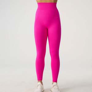 Vente chaude 25 couleurs haute 100% coton Yoga Leggings femmes Gym Fitness vêtements de sport sans couture respirant collants d'entraînement course - Product Image 5