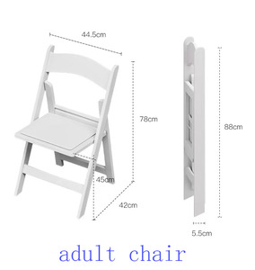 Sillas Plegables de Plástico Estilo Wimbledon para Adultos y Niños para Decoración, Eventos, Fiestas, Restaurantes, Hoteles, Banquetes, Bodas y Comedores - Product Image 4