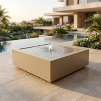 Fontaine d'eau extérieure décorative, cascade pour table d'eau, bassin de jardin, élément aquatique coloré, cascade d'eau