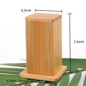 Large Natural <b>Bamboo</b> Toothpick Box Private Label Thickening Tooth Picks <b>Container</b> for Restaurant - Product Image 2