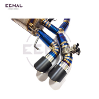 Embout d'échappement en titane poli miroir Ecnal Valvetronic pour système d'échappement BMW M5 F90 V8 4.4T