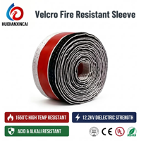 Manchon thermique en fibre de verre de qualité aéronautique 1090C, ignifuge 15 min, anti-arc, 20-80mm, pour câbles de moteur d'avion
