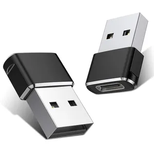 USB Aオス-USB Cメスアダプターアルミニウム合金タイプCコネクターiPhone15用アダプター