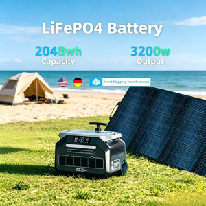 German Spot 2048WH 3200w portable power station Home Backup Emergency power <b>solar</b> <b>generator</b> with 100/200/400/500W <b>solar</b> panel - Product Image 1