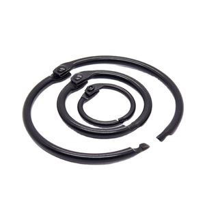 วงแหวนโลหะสีดำ EWANG สำหรับเข้าเล่มหนังสือ แบบรูเจาะ สำหรับใส่การ์ดอินเด็กซ์และการ์ดแฟลชการ์ด - Product Image 4