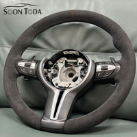 Volant sport en cuir rond pour BMW 540i F30 F10 F15 F36 F20 F22 F25 F32 M3M5 E46 E60 E70 E90 E91 X6M