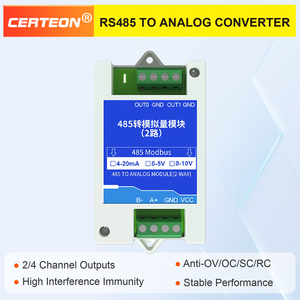 0-10V 0-5V 4-20mA Eingebettete Sekundärentwicklung Fabrikautomatisierung PLC RS485 Modbus Analog Ein Ausgangsmodul - Product Image 2