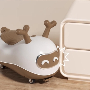 Voiture à bascule personnalisable pour enfants, modèle Peanut Rocker Slide Ride, avec rotation à 360 degrés, lumières et <span class=keywords><strong>musique</strong></span>, en plastique durable - Product Image 4
