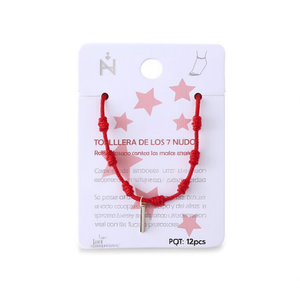 Chaîne de cheville unisexe en acier inoxydable avec nœud à sept étoiles et lettre I, design tendance, longueur cheville, pour usage quotidien - Product Image 1