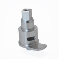 Pièces d'automatisation personnalisées en aluminium usiné CNC de précision : arbre de transmission, tête de serrage fendue, arbre de broche rotatif mécanique