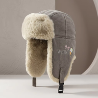 Chapeau d'hiver unisexe de luxe en gros avec logo personnalisé, motif rayé et léopard, 100% coton, haute qualité